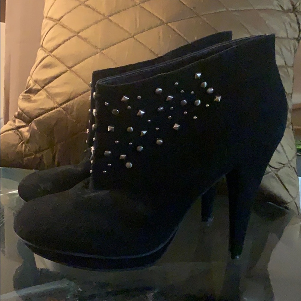 BCBG suede studded Ankle Boots